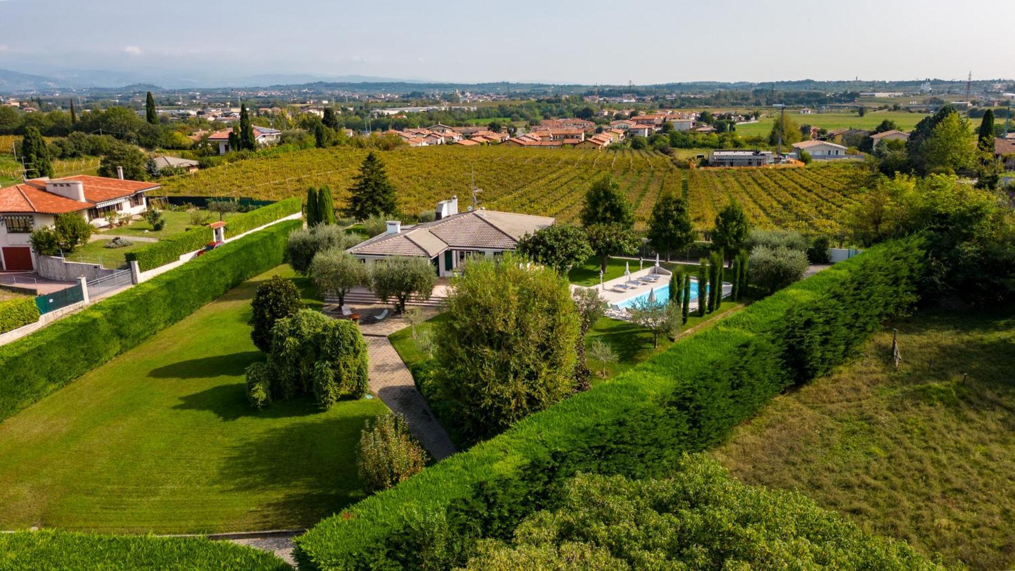 Villa Carini With 3000 Mq Garden & Heated Pool Кастельнуово-дель-Гарда Екстер'єр фото